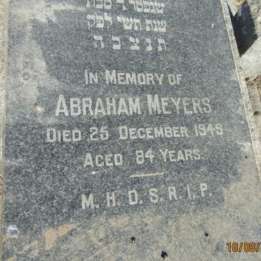 MEYERS Abraham -1949