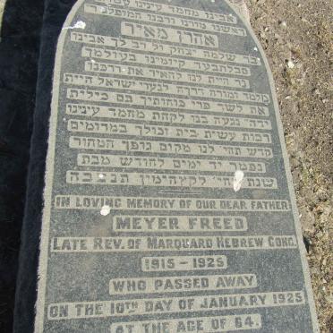 FREED Meyer -1925