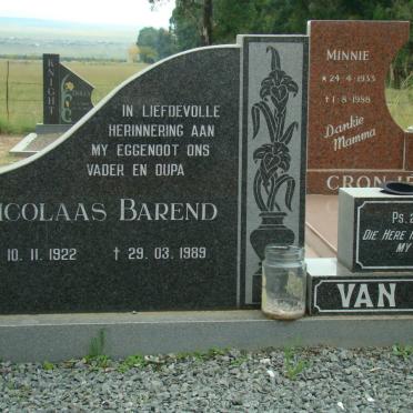 DYK Nicolaas Barend, van 1922-1989