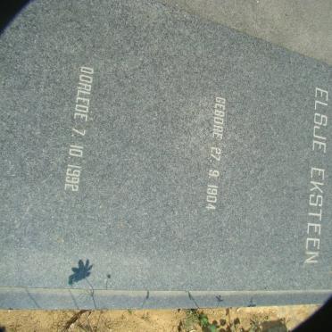 EKSTEEN Mike 1918-1975 :: EKSTEEN Elsje 1904-1992