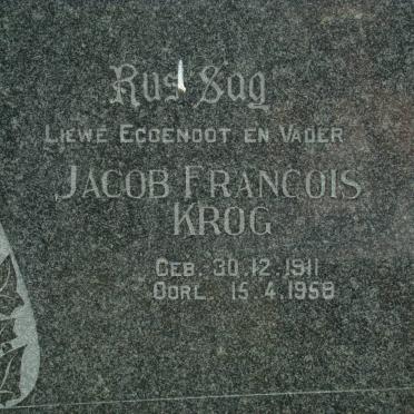 KROG Jacob Francois 1911-1958