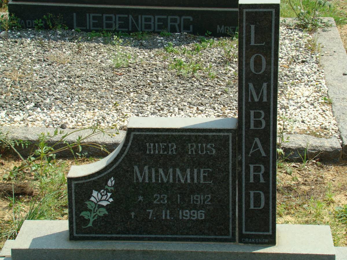 LOMBARD Mimmie 1912-1996