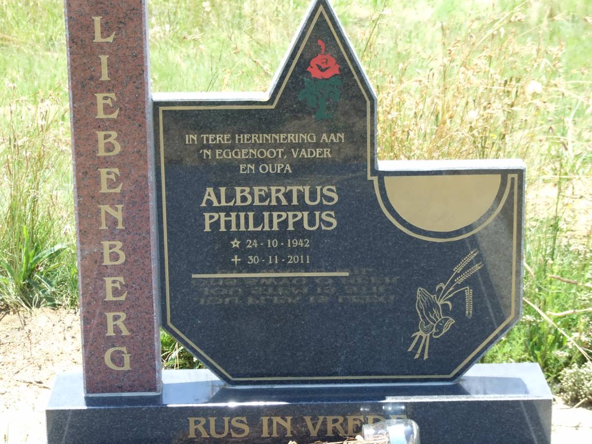 LIEBENBERG Albertus Philippus 1942-2011