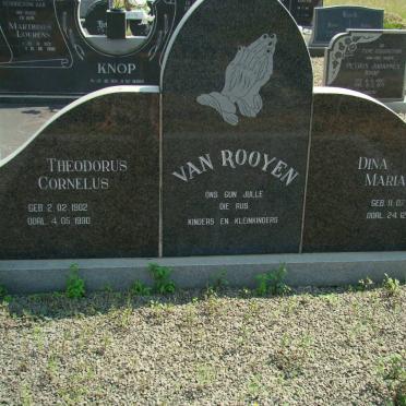 ROOYEN Theodorus Cornelus, van 1902-1990 &amp; Dina Maria 1923-1992