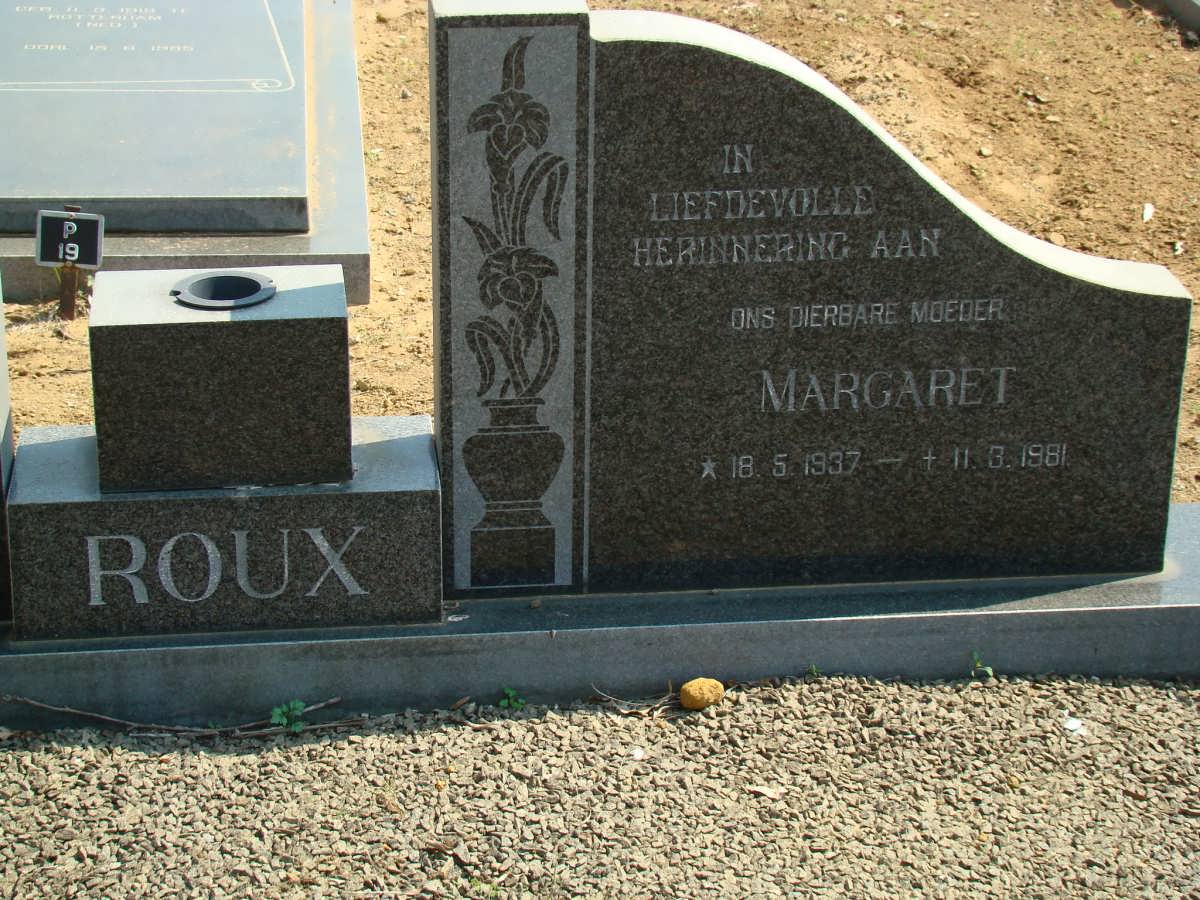 ROUX Margaret 1937-1981