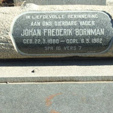 BORNMAN Johan Frederik 1880-1962