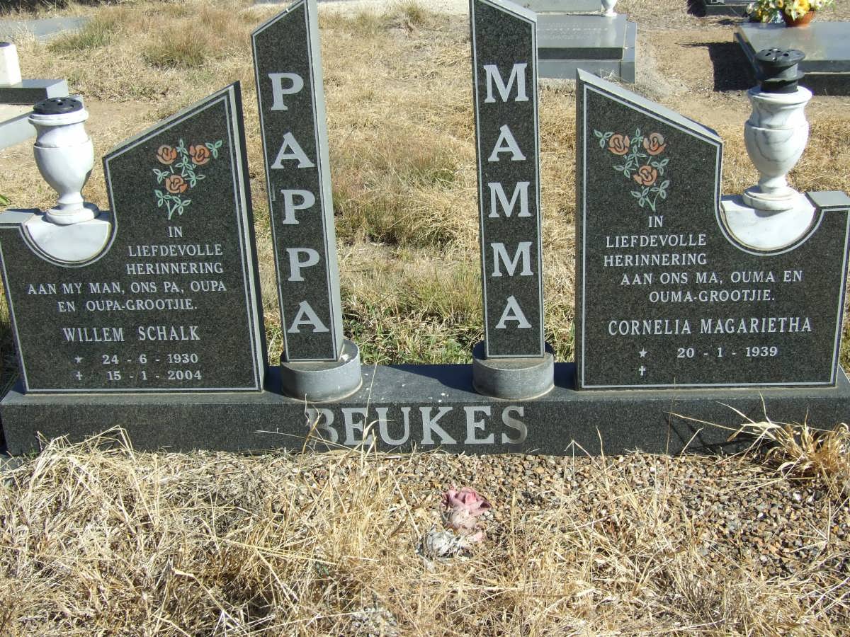 BEUKES Willem Schalk 1930-2004 & Cornelia Magarietha 1939-