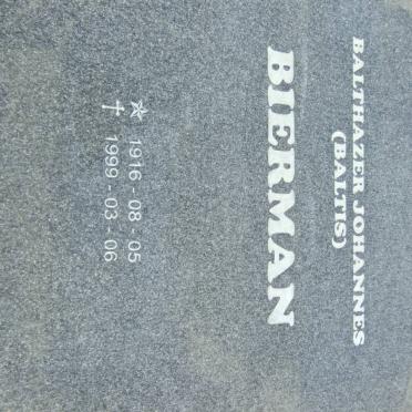 BIERMAN Balthazer Johannes 1916-1999