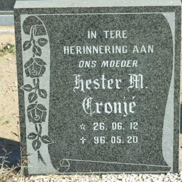 CRONJE Hester M. 1926-1996