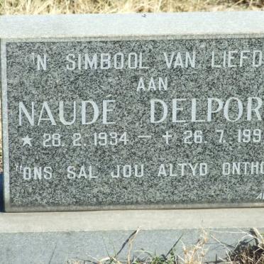 DELPORT Naude 1934-1992