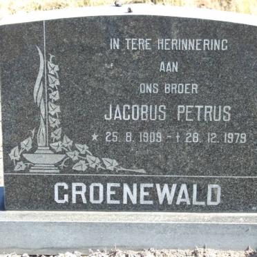 GROENEWALD Jacobus Petrus 1909-1979