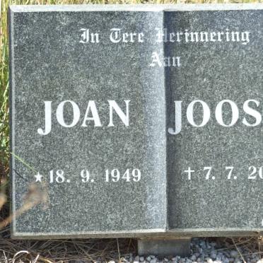JOOSTE Henk 1947- &amp; Joan 1948-2000