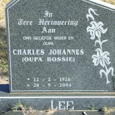 LEE Charles Johannes 1926-2004