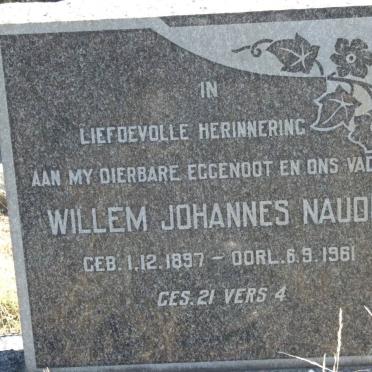 NAUDE Willem Johannes 1897-1961