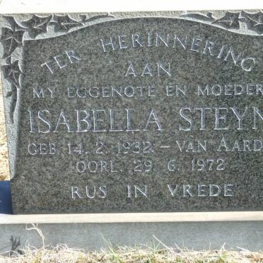 STEYN Isabella nee van AARDT 1932-1972