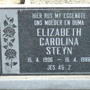 STEYN Elizabeth Carolina 1906-1986