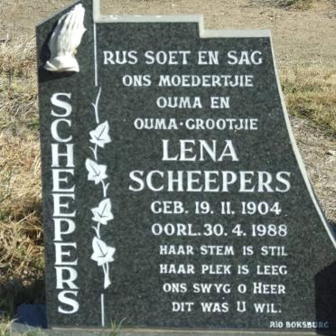 SCHEEPERS Lena 1904-1988