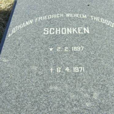 SCHONKEN Johann Friedrich Wilhelm Theodore 1897-1971