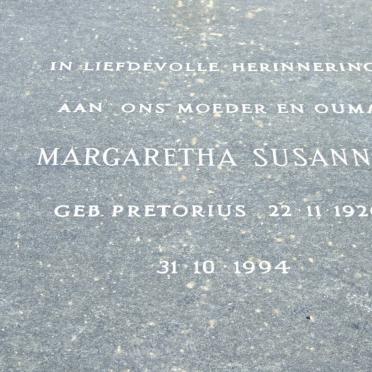 STRYDOM Johannes Lodewicus Petrus 1912-1983 &amp; Margaretha Susanna PRETORIUS 1926-1994