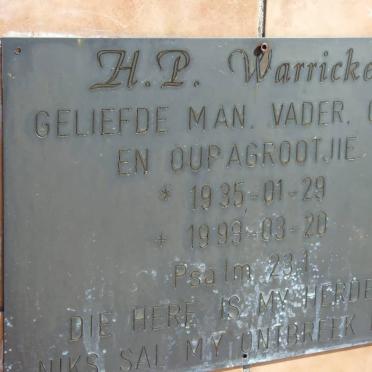 WARRICKER H.P. 1935-1999