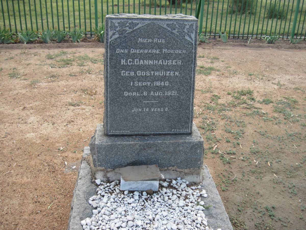 DANNHAUSER H.C. nee OOSTHUIZEN 1840-1921