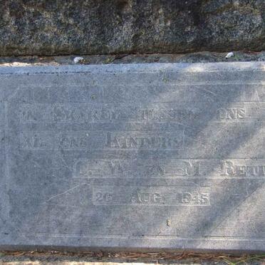 Plaque - C.W. &amp; M. RETIEF