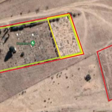 7. The area in yellow has been photographed in full.