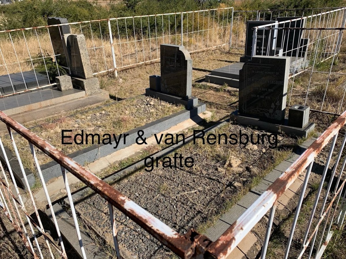 4. Overview of EDMAYR &amp; VAN RENSBURG graves