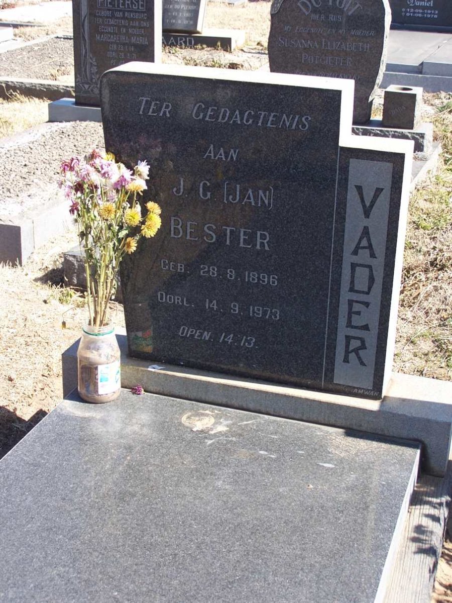 BESTER J.G. 1896-1973