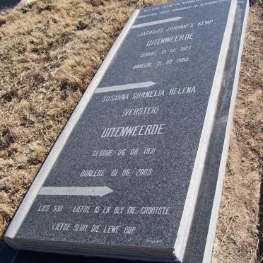 UITENWEERDE Jacobus Johannes Kemp 1927-2003