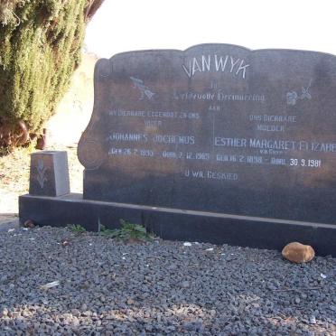 WYK Johannes Jachemus, van 1893-1965 &amp; Esther Margaret Elizabeth V.D. GRYP 1898-1981