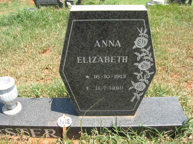 VORSTER Andries Petrus 1909-1994 & Anna Elizabeth 1913-1999