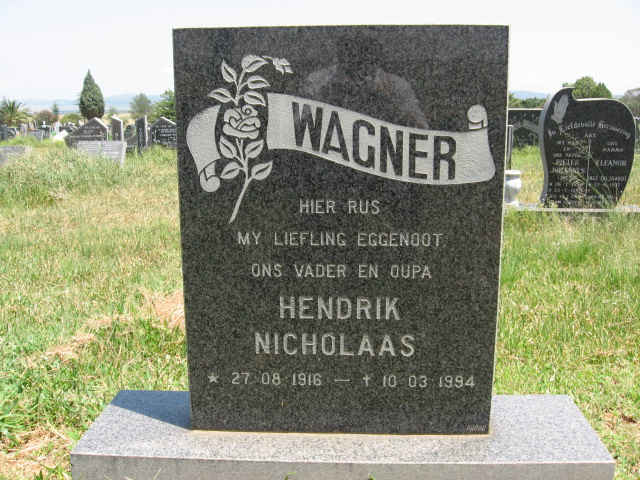 WAGNER Hendrik Nicholaas 1916-1994