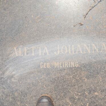 PRETORIUS Albertus Johannes Hendrik 1918-1983 & Aletta Johanna MEIRING 1917-1990