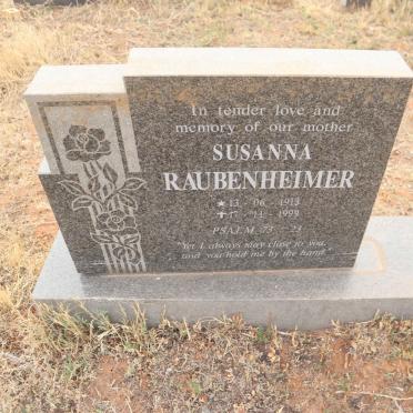 RAUBENHEIMER Susanna 1913-1999