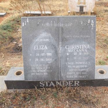 STANDER Eliza 1915-2000 & Christina Suzanna POWELL 1918-2009