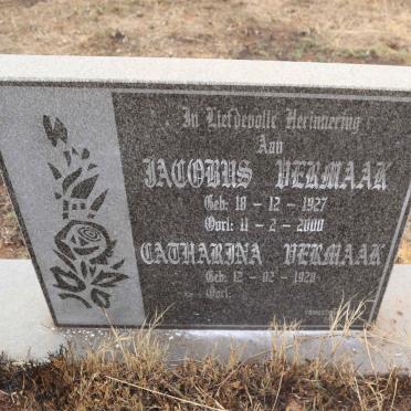 VERMAAK Jacobus 1927-2000 & Catharina 1928-