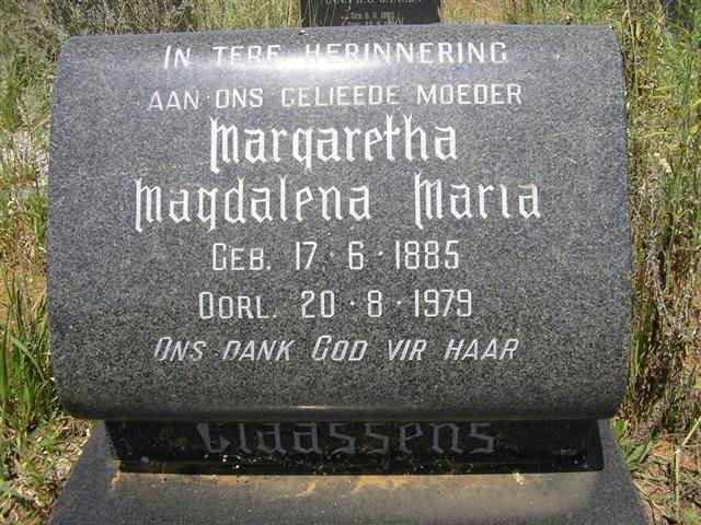 CLAASSENS Margaretha Magdalena Maria 1885-1979