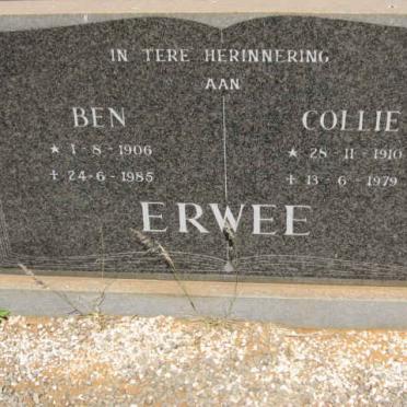 ERWEE Ben 1906-1985 &amp; Collie 1910-1979