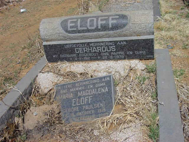 ELOFF Gerhardus 1912-1979 & Maria Magdalena PAULSEN 1915-1987
