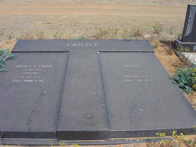 GROVÉ Roelof 1912-1980 & Maria v.d. Lingen de Villiers nee LATEGAN 1917-2000