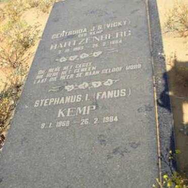 HARTZENBERG Gertruida J.S. nee KEMP 1963-1984 :: KEMP Stephanus I. 1??8-1984