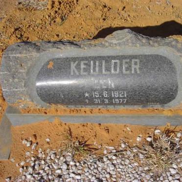 KEULDER Ben 1921-1977