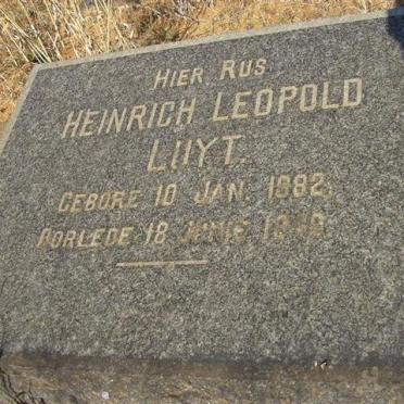 LUYT Heinrich Leopold 1882-19?0
