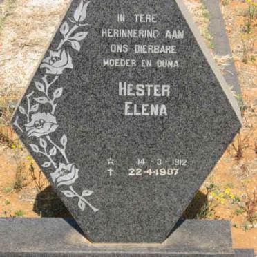 LANDMAN Hester Elena 1912-1987