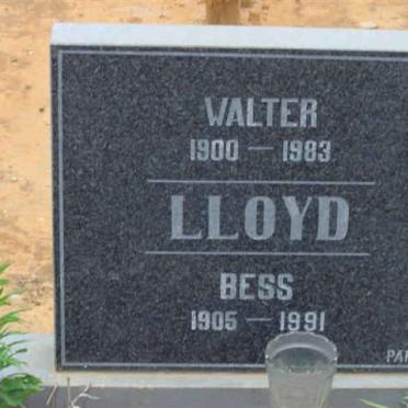 LLOYD Walter 1900-1983 &amp; Bess 1905-1991