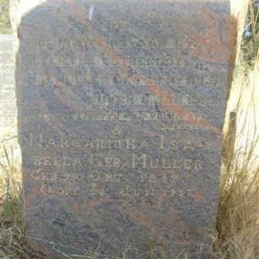 MULLER H.J. 1880-1923 &amp;  Margaritha Isabella MULLER 1862-1937