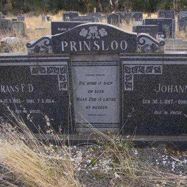 PRINSLOO Frans F.D. 1883-1964 &amp; Johanna M. 1887-1971