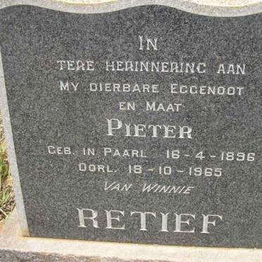 RETIEF Pieter 1896-1965