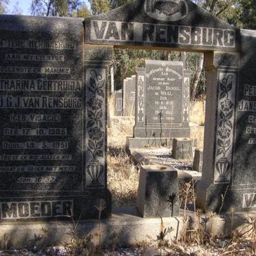RENSBURG Petrus Lourens, Janse van 1904-1983 &amp; Catharina Gertruida J.J.G. VISAGIE 1905-1951